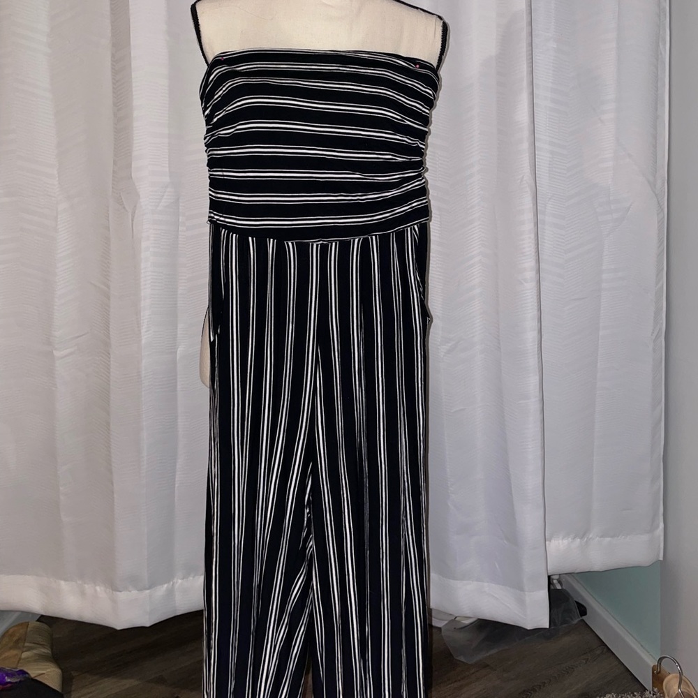 Striped jumpsuit